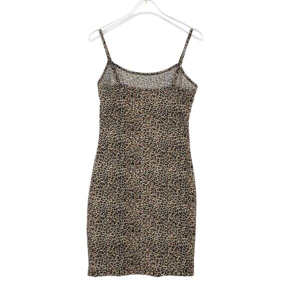 Shein Leopard Bodycon Mini Dress XS Going Out Cocktail Party Dress Cute - Picture 2 of 7
